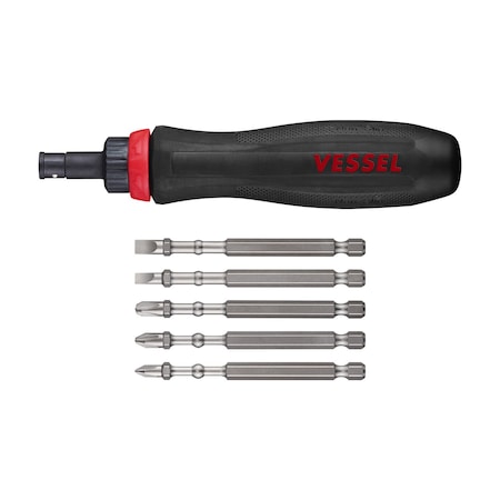 Vessel Ratchet Screwdriver, 5pc Bit Set 900RT5PU