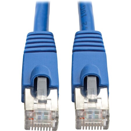 Eaton Tripp Lite Series Cat6a 10G Snagless Shielded STP Ethernet Cable RJ45 M/M, PoE, Blue, 30 ft. N262-030-BL