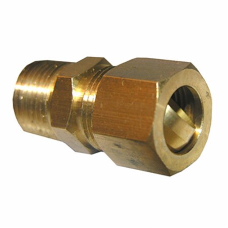 Larsen Supply Co 0.5 Compression x 0.25 in. Male Pipe Thread Brass Adapter 208046