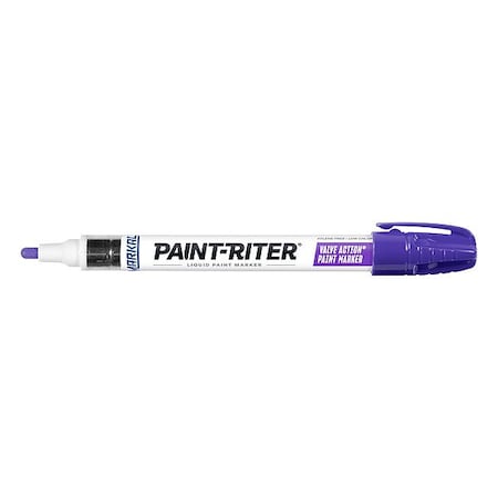 Markal Paint Marker, Medium Tip, Purple Color Family, Paint 96817