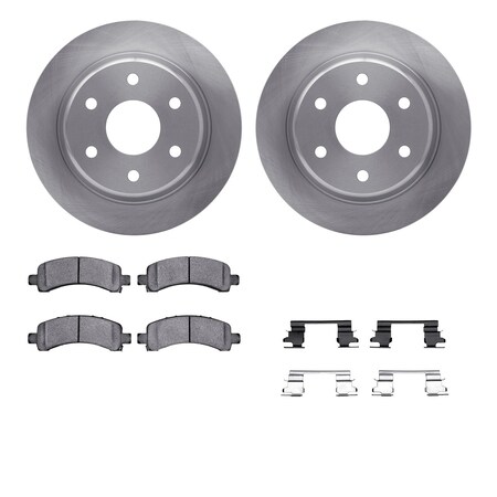 Dynamic Friction Co DFC Brake Rotor- Heavy Duty Brake Pad includes Hardware 6412-48083