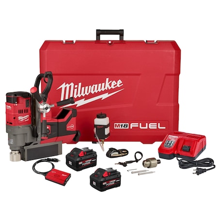 Milwaukee Tool M18 FUEL 1-1/2" Lineman Magnetic Drill High Demand Kit 2788-22HD