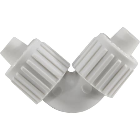 Flair-It 3/8'' x 3/8'' 90 Deg. Plastic Compression PEX Elbow, 1/4 Bend 16815