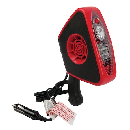 Performance Tool 12V Heater Defroster, Swivel Base, LED Flashlight W5009