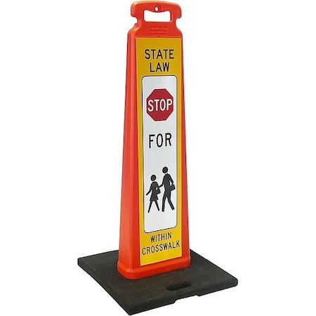 Eastern Metal Signs And Safety Vertical Panel Kit, Orange, Polyethylene VP-4100-STOP-SZ