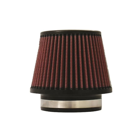 Injen 4.5 x 6.75 in. High Performance Air Filter - Black & Red X-1018-BR