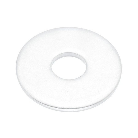 Zoro Select Flat Washer, For Screw Size 3/8 in , PTFE Not Applicable Finish, 10 PK WASB38WPTFE