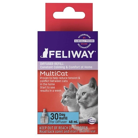 Ceva Animal Health Feliway, MultiCat, Diffuser Refill, 48mL 061144