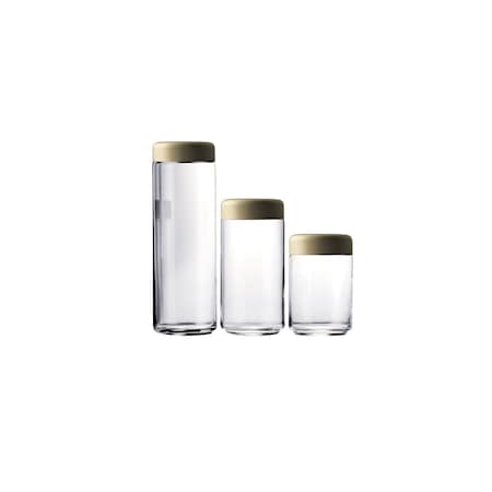 Mepra Atmosfera Food Container - Urano - 3 Pcs. - Materic Champagne 291018C