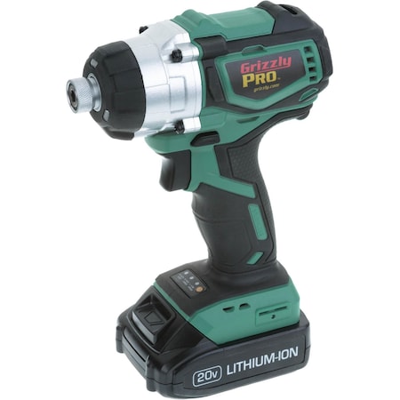 Grizzly Pro 20V Impact Driver Kit with Li-Ion Battery (Charger Not Included) T30291X