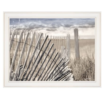 Homeroots On The Coastline 1 White Framed Print Wall Art 415427