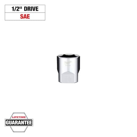Milwaukee Tool SktExtension, Chr, 6P13/16in, Chrm, 0.5in 45-34-2002
