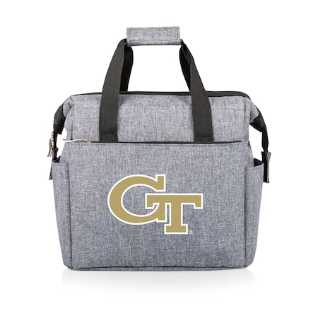 Picnic Time Family Of Brands NCAA Georgia Tech Yellow Jackets On The Go Lunch Bag Cooler - Soft Cooler Lunch BoxHeathered Gray 510-00-105-194-0