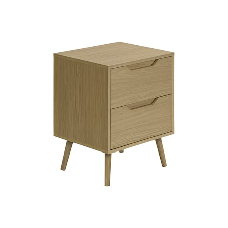 Monarch Specialties Accent Table, Side Table, Storage Drawer, Nightstand, Bedroom, Living Room, Natural, Contemporary I 3692