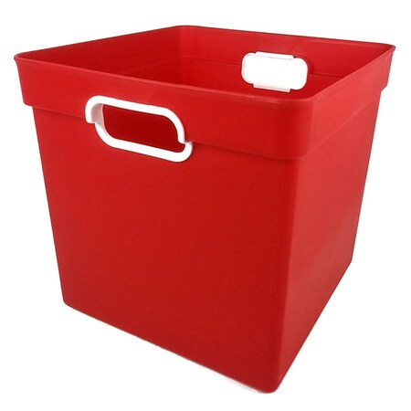 D2D Technologies Cube Bin, Red - 3 Each D22574922