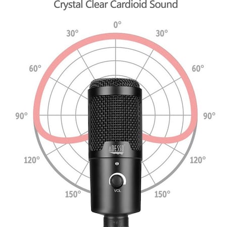 Adesso USB Unidirectional Microphone with Stand XTREAMM4
