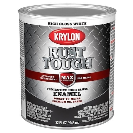Krylon White, Gloss, Oil, 32 oz K09704008