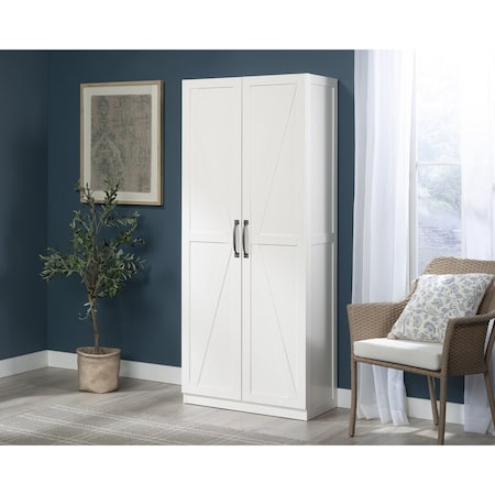 Sauder 16in d 2-Door Farmhouse Cabinet Glw 3a 443651