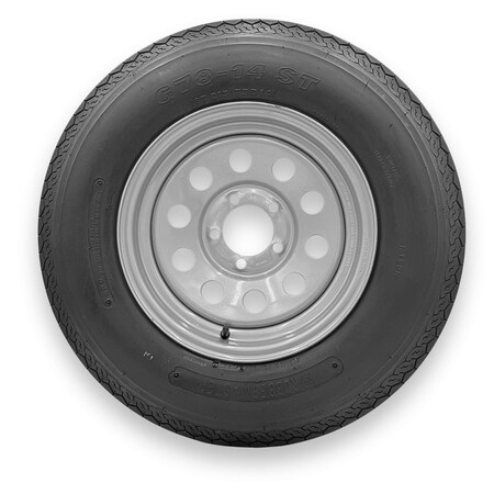 Rubbermaster - Steel Master G78-14 (ST215/75D14) 6 Ply 5 On 4.5 Bolt, Silver Wheel Assemblies 599475SIL
