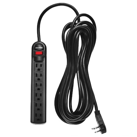Digital Energy 6-Outlet Surge Protector Power Strip, 15 Ft.; Black DSS5-1041