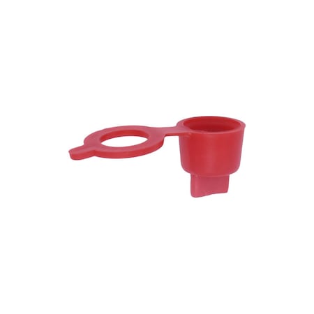 Auveco Grease Fitting Cap Red Polyethylene, 50PK 18110