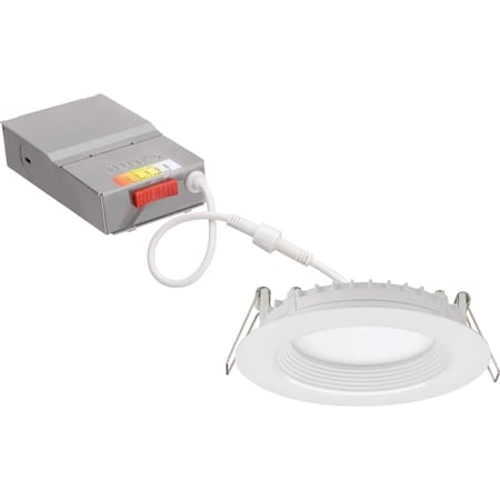 Lithonia Lighting Juno Contractor Select 4 in. Selectable CCT Ultra Slim Canless Integrated LED White Recessed Light WF4-REG-SWW5-90CRI-MW