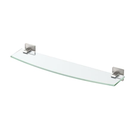 Gatco Mode Glass Vanity Shelf, Satin Nickel 5626