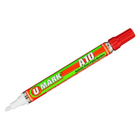 U-Mark SolidPaintMarker, 5-3/4inL, Red, Paint 10104