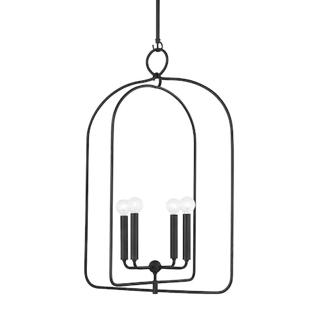 Mitzi Mallory 4 Light Pendant 4.75 In. Aged Iron H512701L-AI