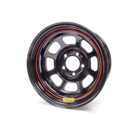 Bassett D58DJ4 15 x 8 in. to 5 x 5.5 in. DOT Street Legal Wheel, 4 in. Back Spacing, Black - 24 lbs BASD58DJ4