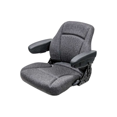 Uni Pro 1001 Seat Top Assembly | Charcoal Gray Fabric 8792