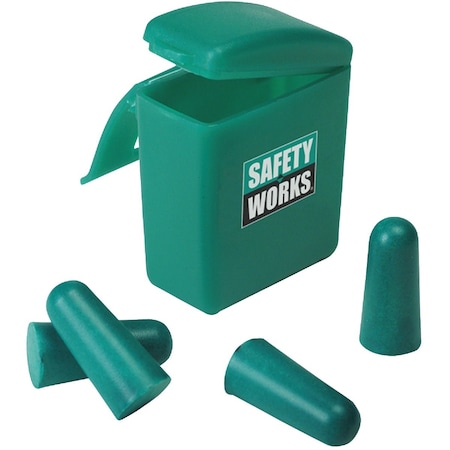 Safety Works Foam NRR 31dB Ear Plugs, 2-Pair 818074