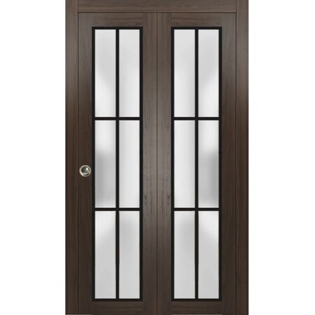 Sartodoors Sliding Closet Bi-fold Doors Planum 2122 Solid Core Modern Interior PLANUM2122BF-CA-84 x 84 (2* 42x84)