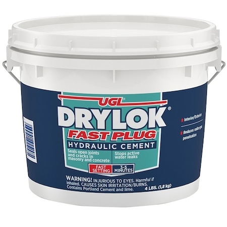 Ugl Fast Plug Series 00 Hydraulic Cement, Gray, Powder, 4 lb 917