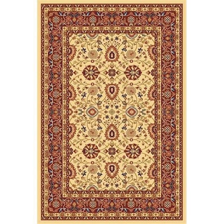 Dynamic Rugs Yazd 2 x 3.6 2803-130 Rug - Cream-Red YA242803130
