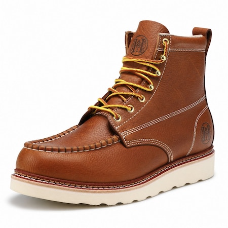 Handpoint Mens 6 in Soft Toe Work Boots-Water Resistant Full Grain Leather Safety Boots, EH Rated, 11 HVB806-D-11