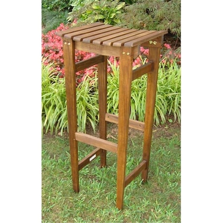 International Caravan Backless Wood Bar Stool VF4115-2CH
