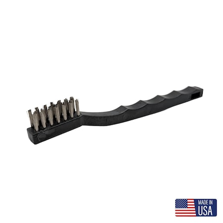 Gornell Brush Welder Brush - Plastic Handle, Stainless Steel, Toothbrush-Style P8138-SS