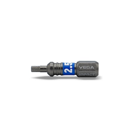 Vega Impactech Hex 2.5mm Insert Bit x 1 in T125H025A