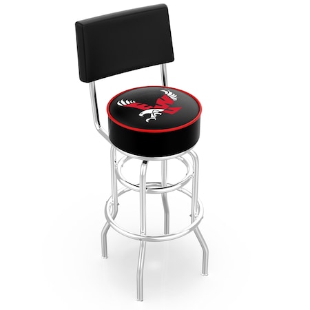Holland Bar Stool Co 30" Chrome 2-Ring Eastern Washington Swivel Bar Stool, Back L7C430EastWA