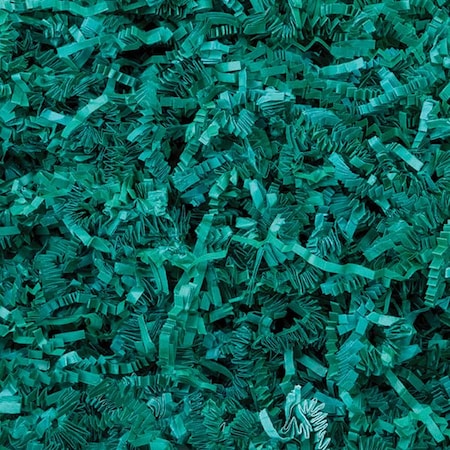 Nashville Wraps Teal Crinkle Cut Shredded Paper, 10 lb Box ZF10TE