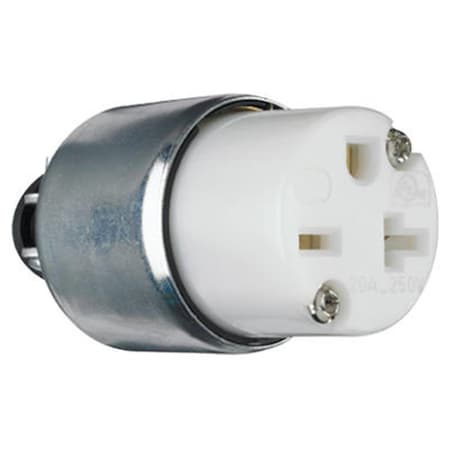 Nextgen PS620CACC20 20A 250V Armored Connector, White NE579642