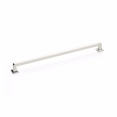 Schaub 12in Center to Center Menlo Park Cabinet Pull Polished Nickel Finish 525-PN