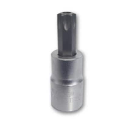 Vim Tools TR50 Tamper Proof Torx Bit Satin 0.37 in. Square Drive Holder VIMPFS6TR50