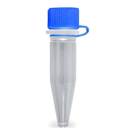 Zoro Select Microcentrifuge Tube, 0.51 in Dia, PK1000 C3150-SL