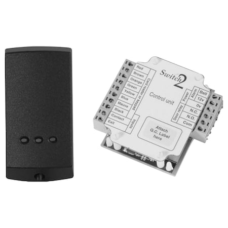 Rci Easy Read-Prox Slimline Reader/Controller, 12VDC 9321 BLACK