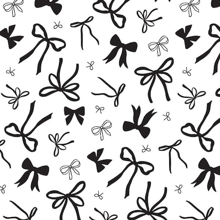Nashville Wraps Coquette Bows Tissue Paper, 20x30, Fold Sheets, 12PK P1504Q