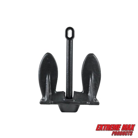 Extreme Max 3006.6524 BoatTector Vinyl-Coated Navy Anchor - 15 lbs. 3006.6524