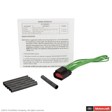 Motorcraft Throttle Position Sensor Connector, WPT1063