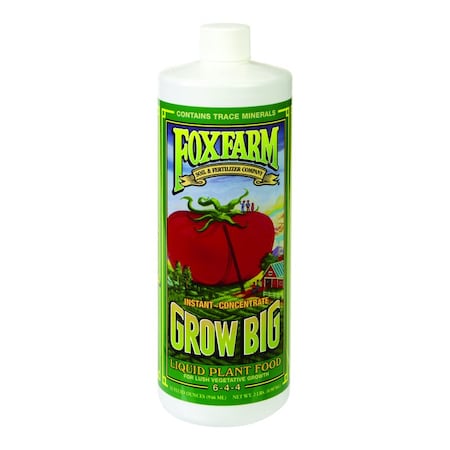 Foxfarm Grow Big Liquid Concentrate Plant Food 1 qt FX14006